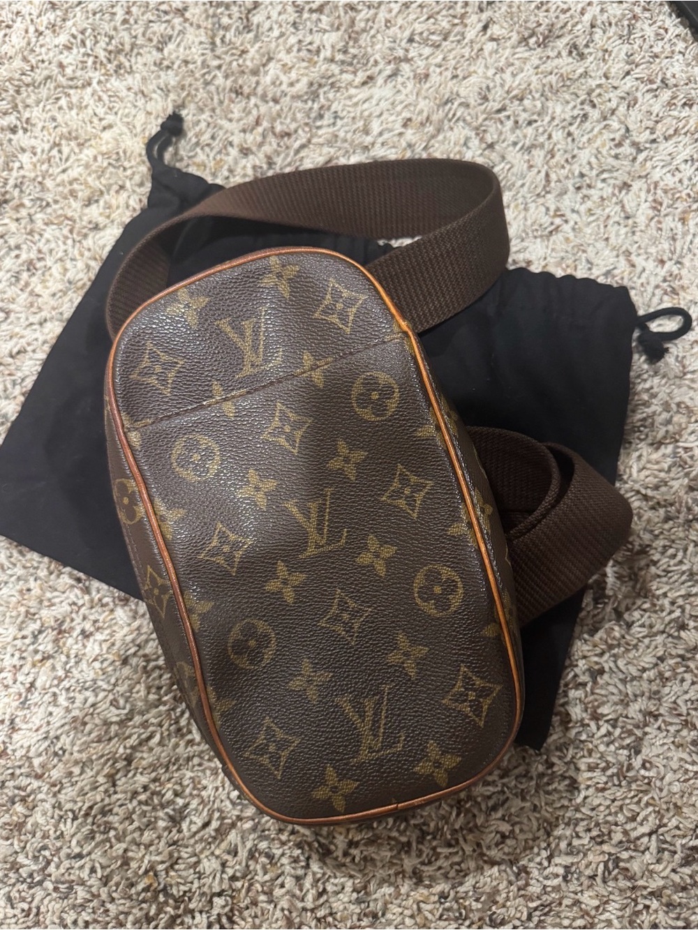 Louis Vuitton Brown & Tan Monogram Belt Bag